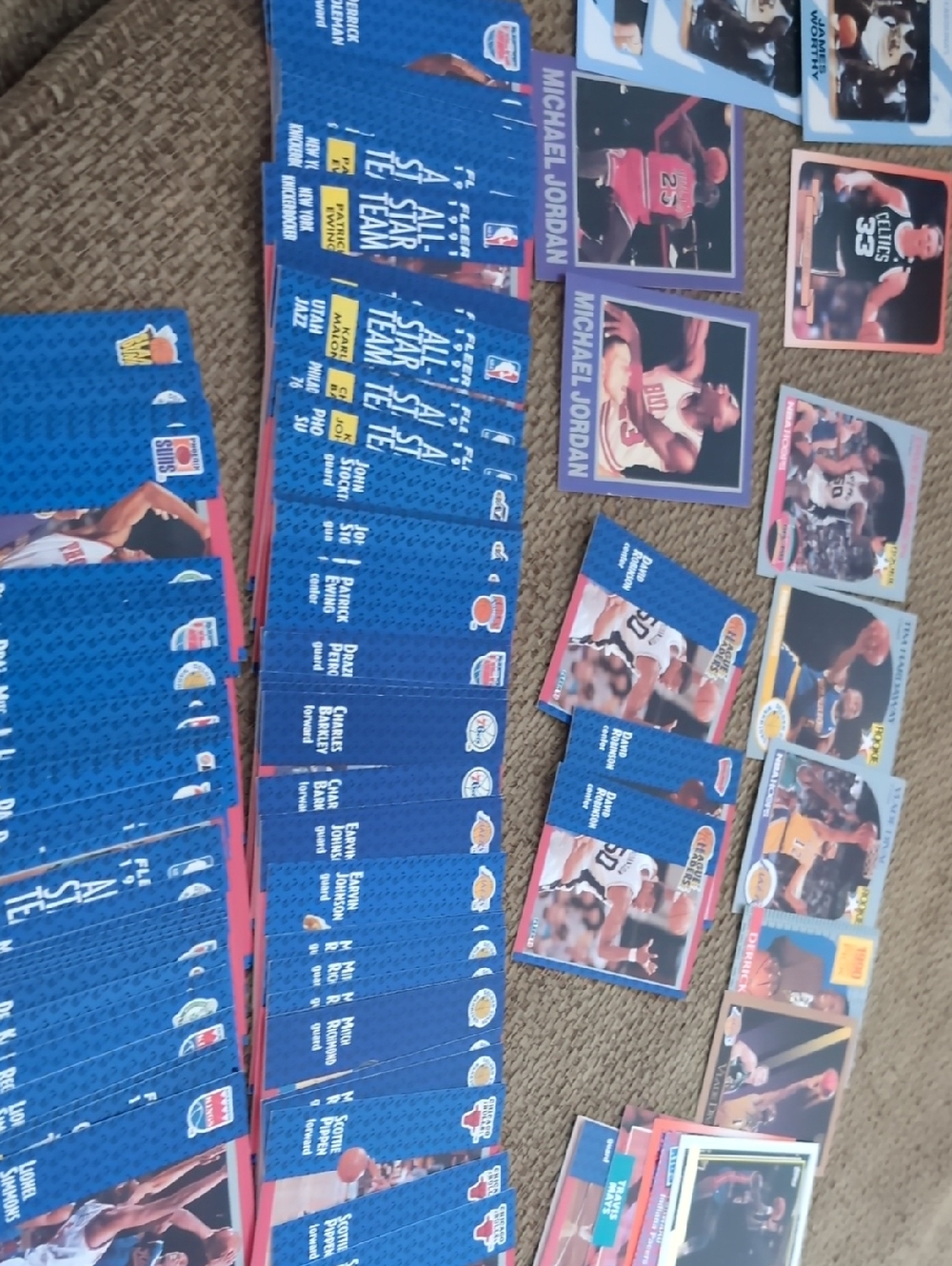 100 Or More Stars & Hall Of Famers Basketball Trading Card Lot(2) Broder Jordan